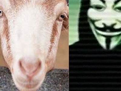 Anonymous chọc giận IS bằng ảnh dê