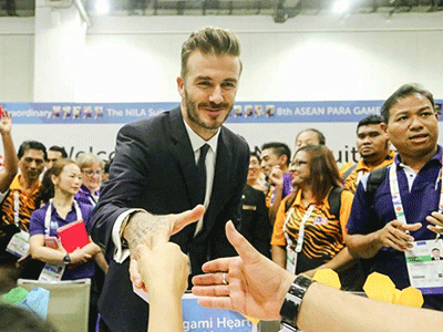 David Beckham lịch lãm xuất hiện tại Asian ParaGames 2015