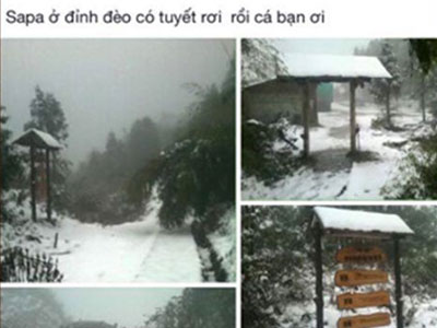 Thanh niên dựng chuyện Sapa có tuyết rơi và cái kết đắng