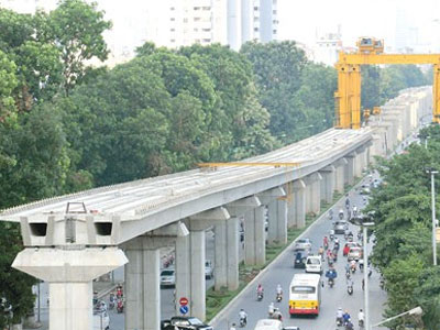 Hà Nội: Cấm ô tô nhiều tuyến làm đường sắt trên cao