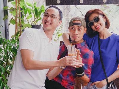 Vợ chồng Hà Tăng mừng Phạm Anh Khoa làm ông chủ