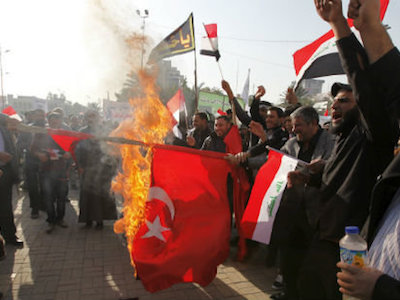 Biểu tình phản đối Thổ Nhĩ Kỳ nổ ra ở Iraq