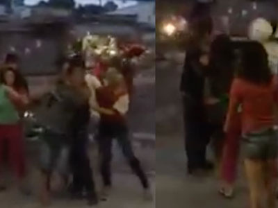 4 nữ nhi dùng mũ bảo hiểm đánh hội đồng 1 nam thanh niên