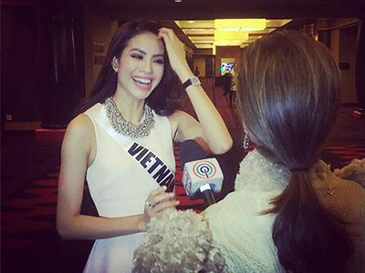 Đài ABS-CBN phỏng vấn Phạm Hương: "Tôi ở đây để biến giấc mơ thành sự thật"