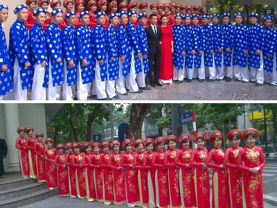 Dàn bê tráp 42 người "dài nhất Vịnh bắc bộ" gây tranh cãi trên mạng