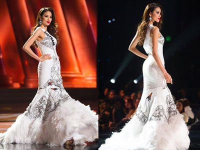 Những bộ váy dạ hội đẹp nhất tại bán kết Miss Universe