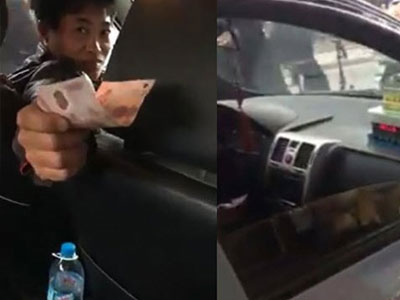 Clip taxi ở Hà Nội ăn gian tiền gấp 3 lần bị khách lật tẩy
