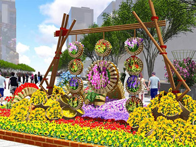 Đường hoa Nguyễn Huệ Tết Bính Thân 2016