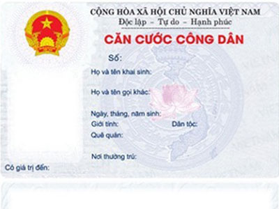 Từ 1/1/2016 cấp "Thẻ căn cước công dân" trong 10 phút