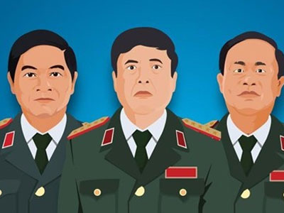 Ba đại tướng đương nhiệm của quân đội Việt Nam