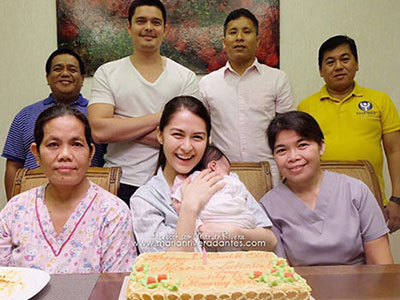 Mỹ nhân Philippines tổ chức tiệc đầy tháng cho con