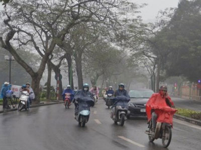 Miền Bắc rét đậm, Hà Nội có mưa
