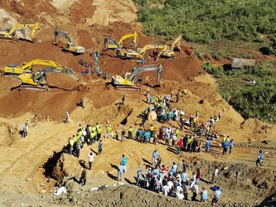Lở đất ở mỏ đá quý Myanmar, hàng chục người có thể chết