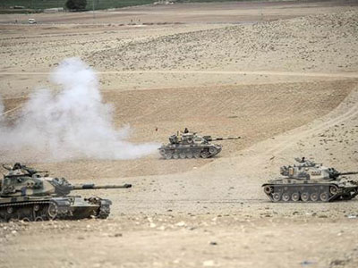 Quân đội Thổ Nhĩ Kỳ bác tin đưa xe tăng tiến vào lãnh thổ Syria