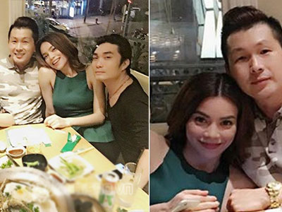 Hồ Ngọc Hà "dính như sam" với người đàn ông lạ khi đi ăn cùng bạn bè