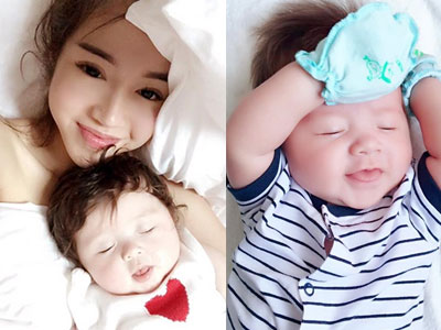 Elly Trần khoe ảnh con trai Alfie giống bé Caide như hai giọt nước