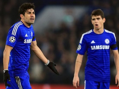 Oscar phủ nhận đánh nhau với Costa trên sân tập