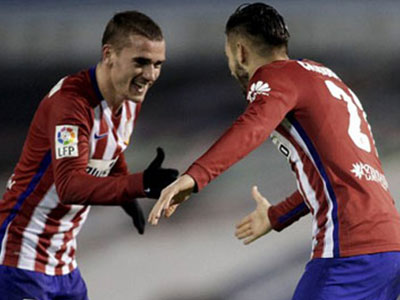 Đánh bại Celta Vigo 2-0, Atletico trở lại ngôi đầu La Liga