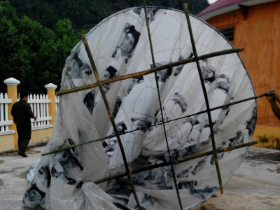 Vật thể lạ hình cầu rơi xuống miền núi Quảng Nam