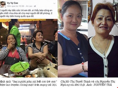 Em dâu tung ảnh chị "bắt cóc trẻ em" lên "phây"