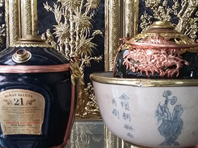 Điếu bát làm từ chai chivas giá 3 triệu hút dân chơi