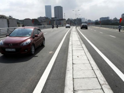 Đường vành đai 1000 tỷ/km Cầu Giấy- Nhật Tân chính thức thông xe