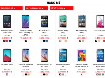 Smartphone từ Mỹ tràn về Việt Nam với giá rẻ