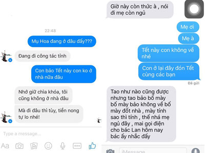 Bố mẹ sẽ phản ứng thế nào nếu bạn nhắn tin: "Tết này con không về"?