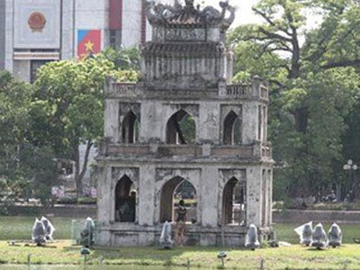 Những chuyện lạ quanh Tháp Rùa - Hồ Gươm