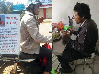 Người cha xác xơ vì nửa năm trời đi tìm con mất tích