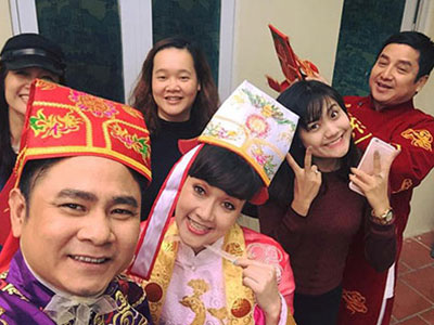 Lộ ảnh hậu trường quay ngoại cảnh Táo quân 2016