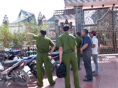 Tướng công an tới biệt thự của 2 vợ chồng đại gia bị sát hại