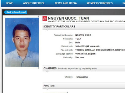 Truy nã quốc tế người nhập lậu điện thoại cho Công ty Đông Nam