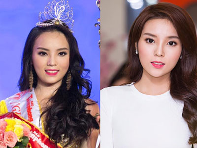 Nhan sắc "lên xuống" thất thường của hoa hậu Kỳ Duyên