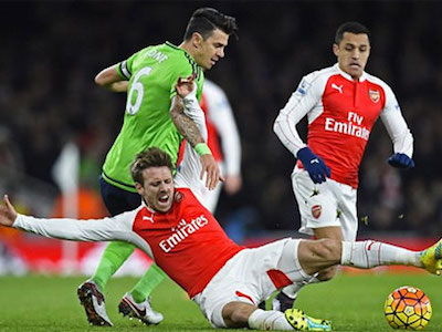 Hoà Southampton, Arsenal tụt xuống thứ tư