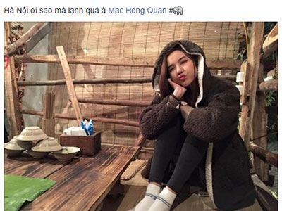 Kỳ Hân ra Hà Nội đón sinh nhật cùng Mạc Hồng Quân