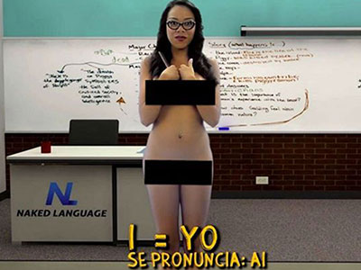 Giáo viên khỏa thân dạy tiếng Anh trên truyền hình