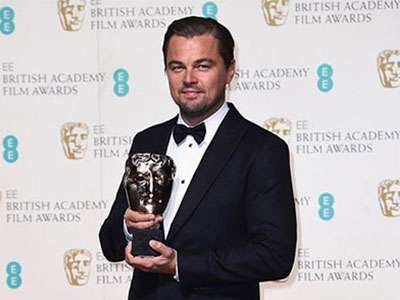 Leonardo DiCaprio lần đầu nhận giải "Oscar nước Anh"