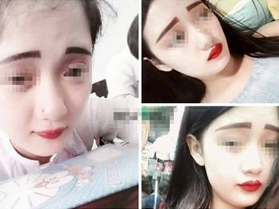 Thiếu nữ khoe lông mày kẻ ngang khiến dân mạng cười té ghế