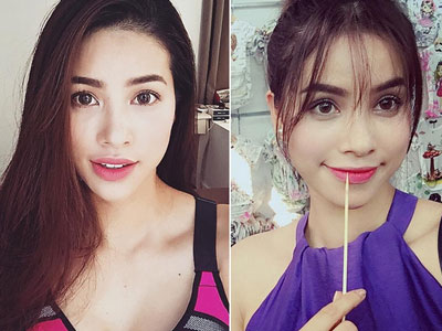 Phạm Hương cực xinh cực lạ với tóc mái lưa thưa kiểu mới