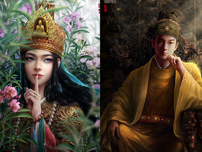 Vua chúa Lê Sơ đẹp "mê hồn" trong tranh của chàng trai 9x