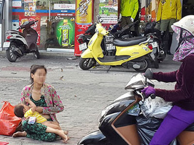 Nha Trang: Báo tin người ăn xin được hỗ trợ 100.000 đồng