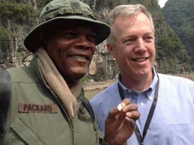 Samuel L Jackson hé lộ phim trường "King Kong" ở Ninh Bình
