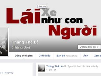 Cộng đồng mạng đồng loạt đổi ảnh bìa "Lái xe như con người"