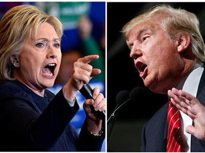 Clinton, Trump thắng lớn trong ngày 12 bang cùng bầu cử