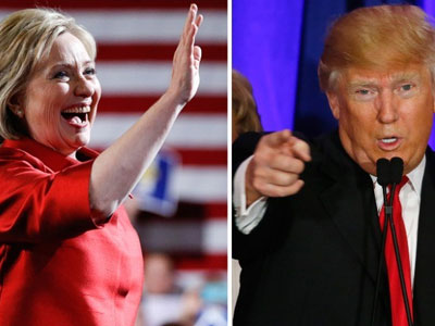 Siêu thứ ba: Clinton, Trump liên tiếp thắng ở các bang