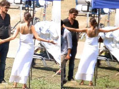 Angelina Jolie trễ nải trên phim trường ở Campuchia