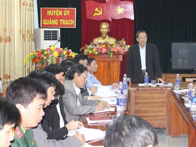 Bí thư Tỉnh ủy Quảng Bình yêu cầu cách chức ngay một lãnh đạo xã