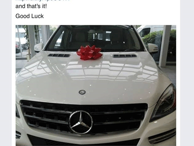 Hàng chục nghìn người bị lừa trúng xe Mercedes trên Facebook