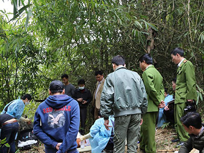 Bắt nghi phạm sát hại vợ dã man trốn trong hang đá